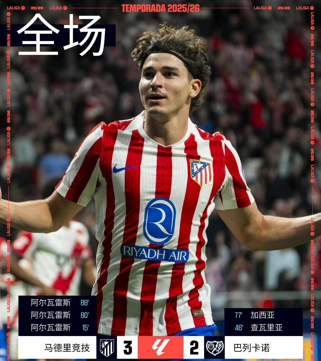 包含尤文强势丹麦，阿尔瓦雷斯完成帽子戏法的词条